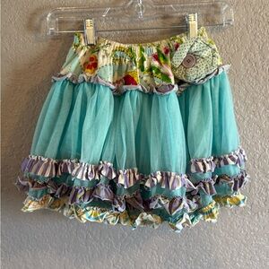 Mustard Pie Multicolor Floral Skirt